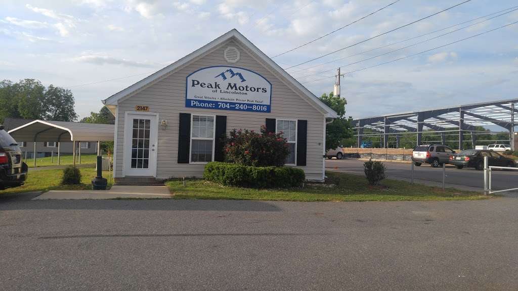 Peak Motors of Lincolnton, LLC | 2147 E Main St, Lincolnton, NC 28092, United States | Phone: (704) 240-8016