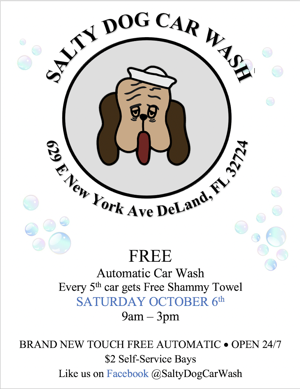 Salty Dog DeLand Car Wash | 629 E New York Ave, DeLand, FL 32724, USA