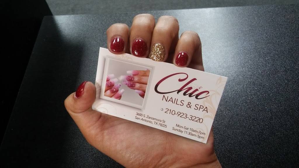 Chic nails and spa | 3600 S Zarzamora St, San Antonio, TX 78225, USA | Phone: (210) 923-3220