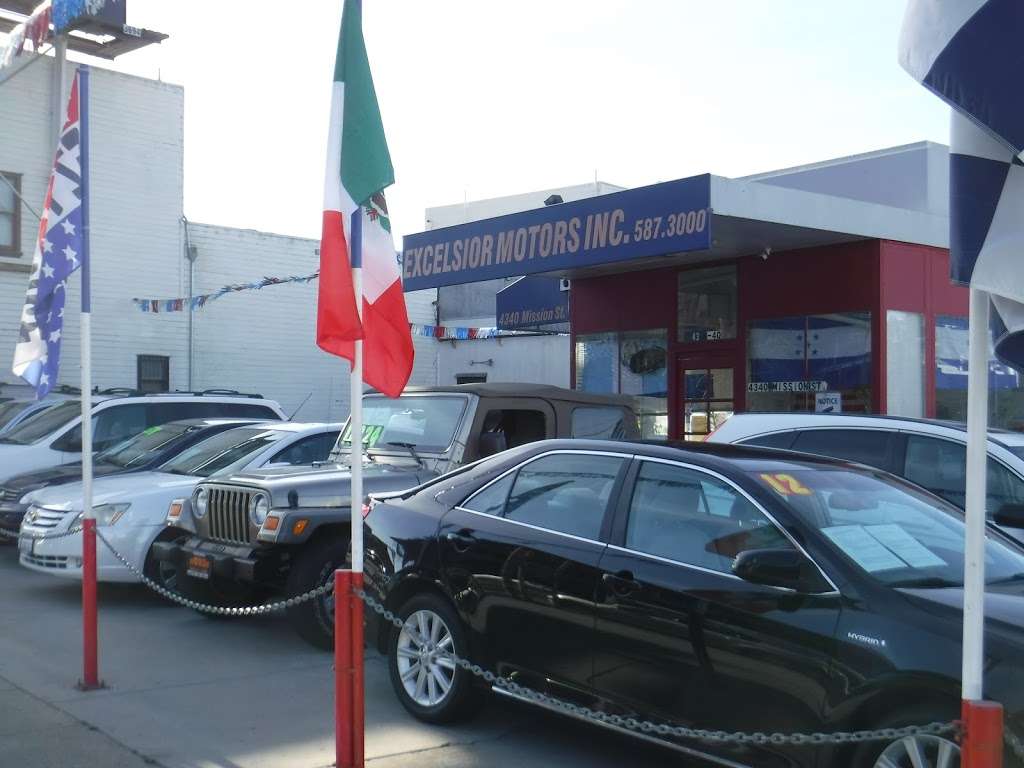 Excel Sior Motors | 4340 Mission St, San Francisco, CA 94112, USA | Phone: (415) 587-3000