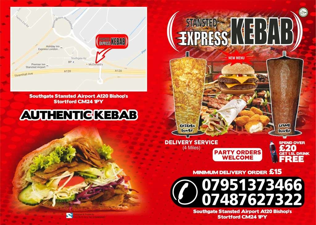 Stansted Express Kebab | stansted express kebab Airport, Drive Thru, Bishops Stortford, Stansted CM24 1PY, UK | Phone: 07951 373466