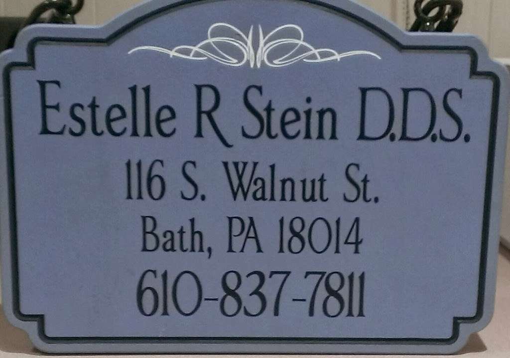 Estelle R Stein DDS | 116 S Walnut St, Bath, PA 18014, USA | Phone: (610) 837-7811