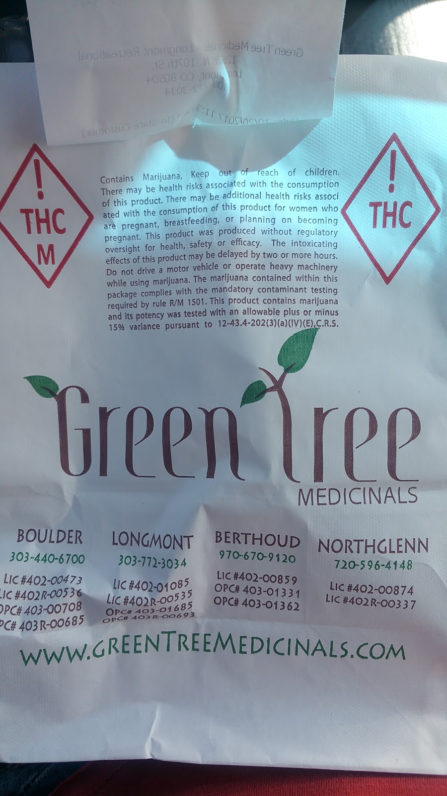 Green Tree Medicinals of Longmont | 12626 N 107th St, Longmont, CO 80504, USA | Phone: (303) 772-3034