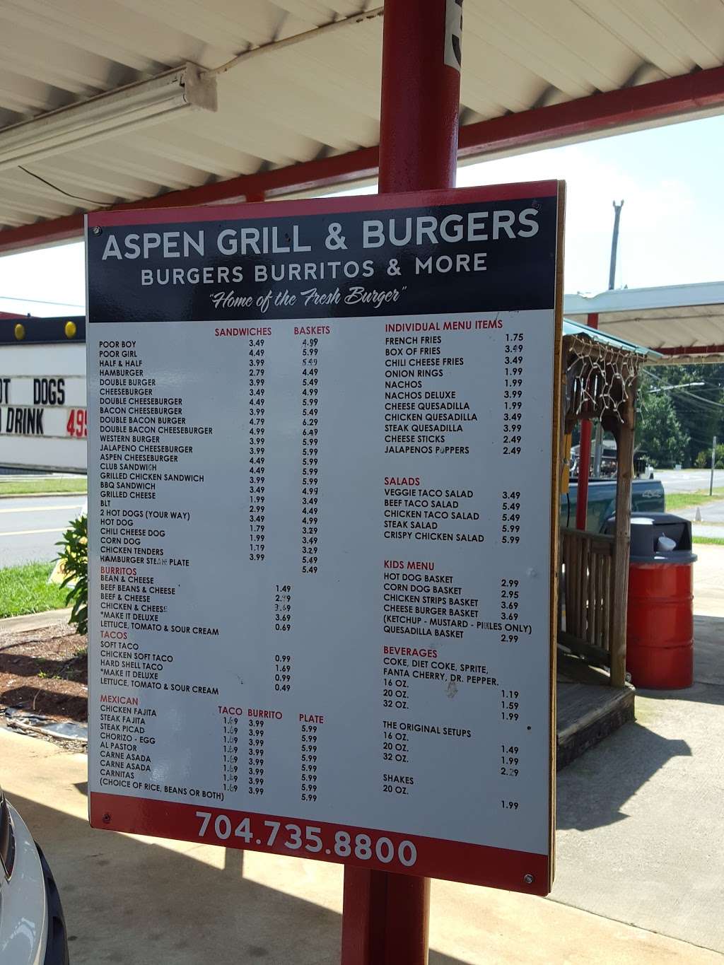 Aspen Grill | 2511 N Aspen St, Lincolnton, NC 28092 | Phone: (704) 735-8800