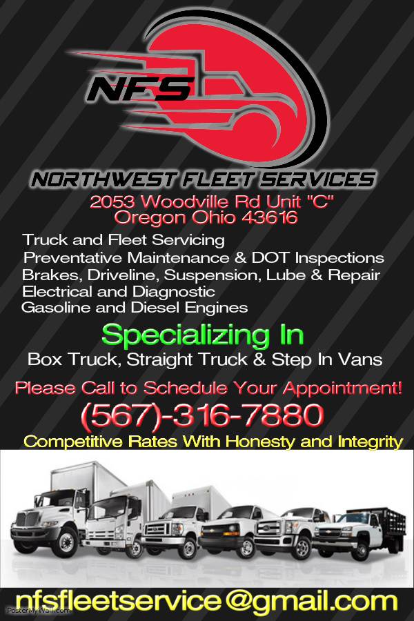 Northwest Fleet Services | 2053 Woodville Rd c, Oregon, OH 43616, USA | Phone: (567) 316-7880