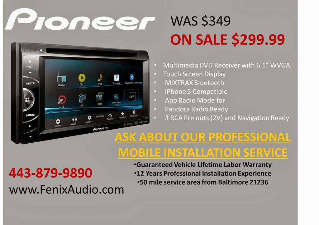 Fenix Audio | 52 Earls Rd, Middle River, MD 21220 | Phone: (443) 879-9890