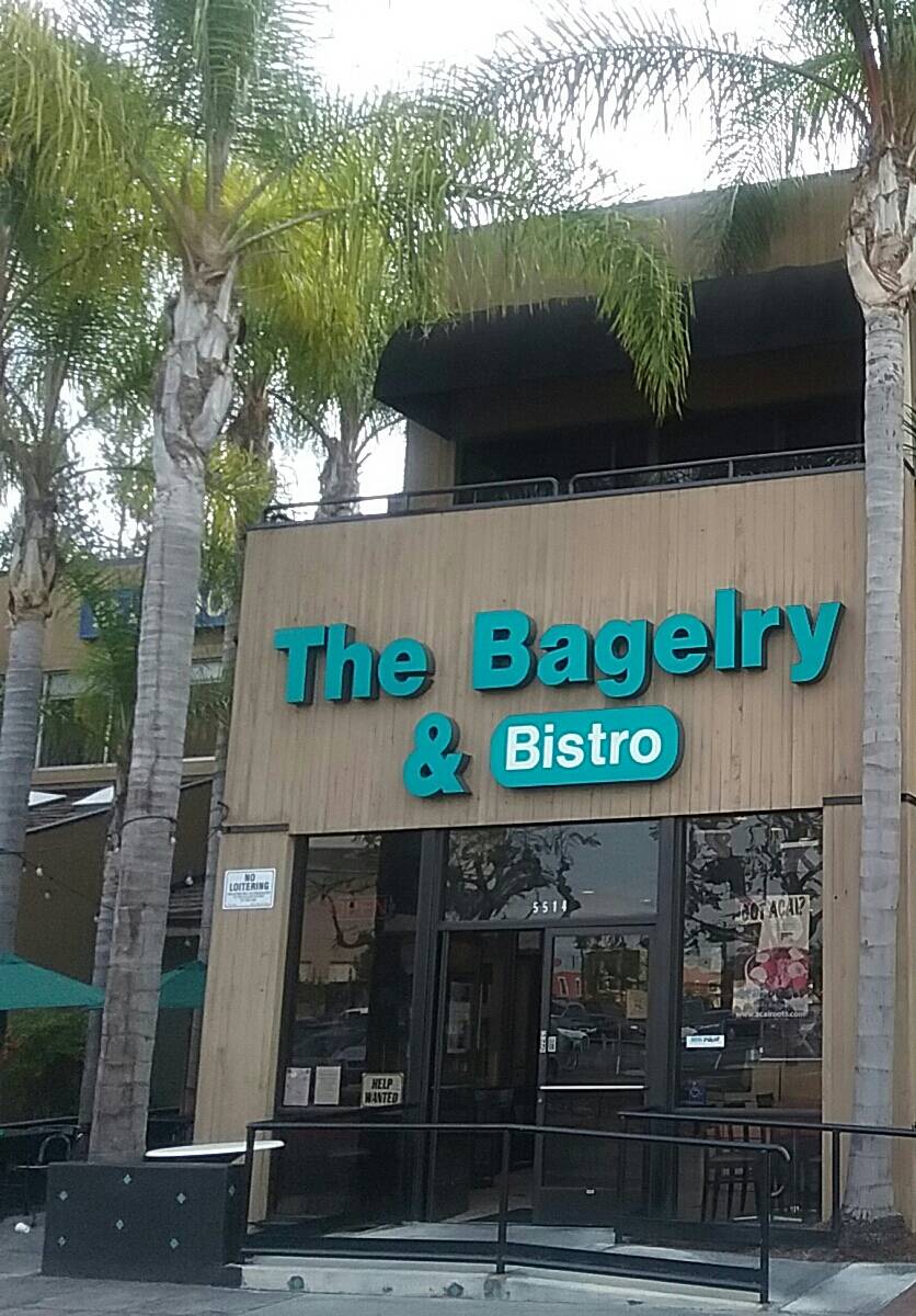 Bagelry & Bistro | 5514 E Britton Dr #3128, Long Beach, CA 90815, USA | Phone: (562) 430-6924