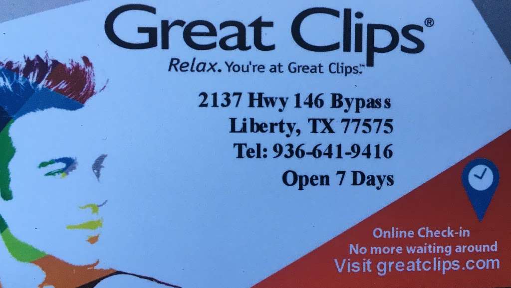 Great Clips | 2137 Highway 146 Bypass, Liberty, TX 77575, USA | Phone: (936) 641-9416