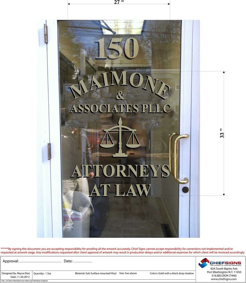 Maimone & Associates PLLC | 150 Haven Ave, Port Washington, NY 11050, USA | Phone: (516) 390-9595