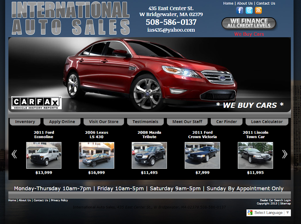International Auto Sales | 435 E Center St, West Bridgewater, MA 02379, USA | Phone: (508) 586-0137