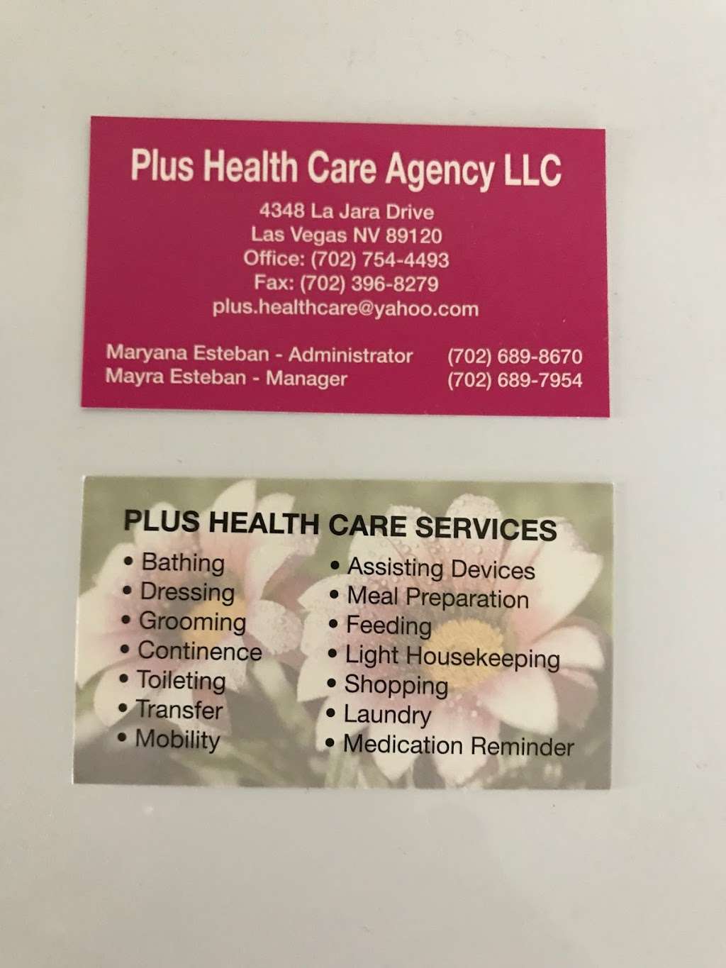 Plus Health Care Agency LLC. | 4348 La Jara Dr, Las Vegas, NV 89120 | Phone: (702) 689-8670