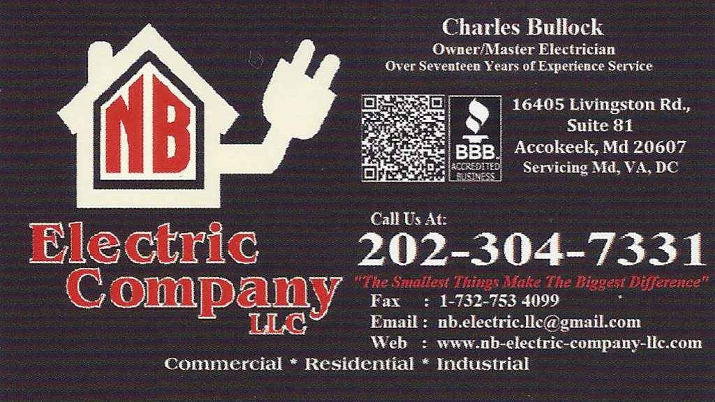 NB Electric Company LLC | 16405 Livingston Rd #81, Accokeek, MD 20607 | Phone: (202) 304-7331