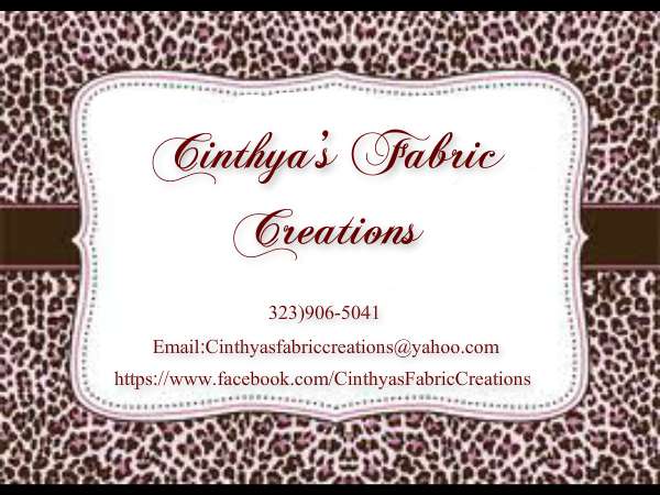 Cinthyas Fabric Creations | 1243 E 77th Pl, Los Angeles, CA 90001, USA | Phone: (323) 906-5041