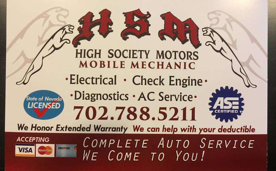 High Society Motors | 1009 Mezpah St, Las Vegas, NV 89106, USA | Phone: (702) 788-5211