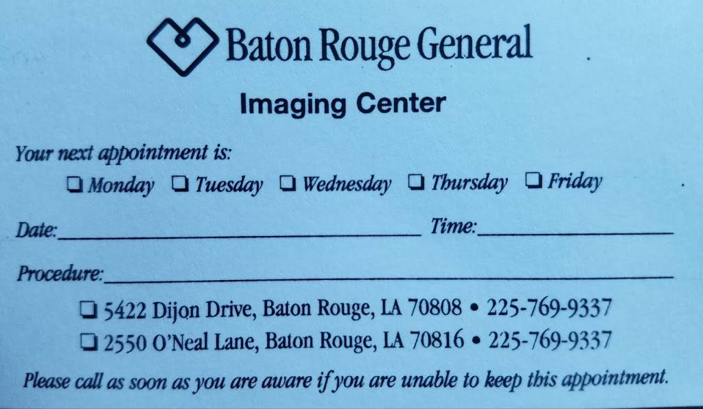 Baton Rouge Radiology Group | 2550 ONeal Ln, Baton Rouge, LA 70816, USA | Phone: (225) 333-3542