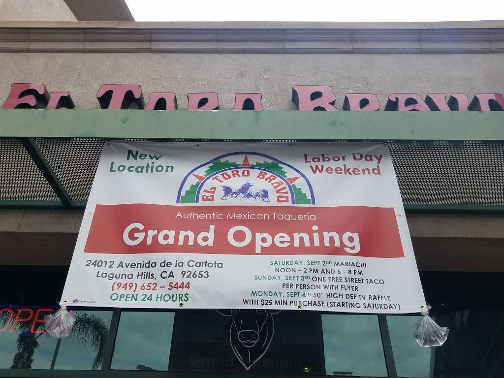 El Toro Bravo | 1450 El Camino Real B, Tustin, CA 92780, USA | Phone: (714) 665-1400 El Toro Bravo | 1450 El Camino Real B, Tustin, CA 92780, USA | Phone: (714) 665-1400