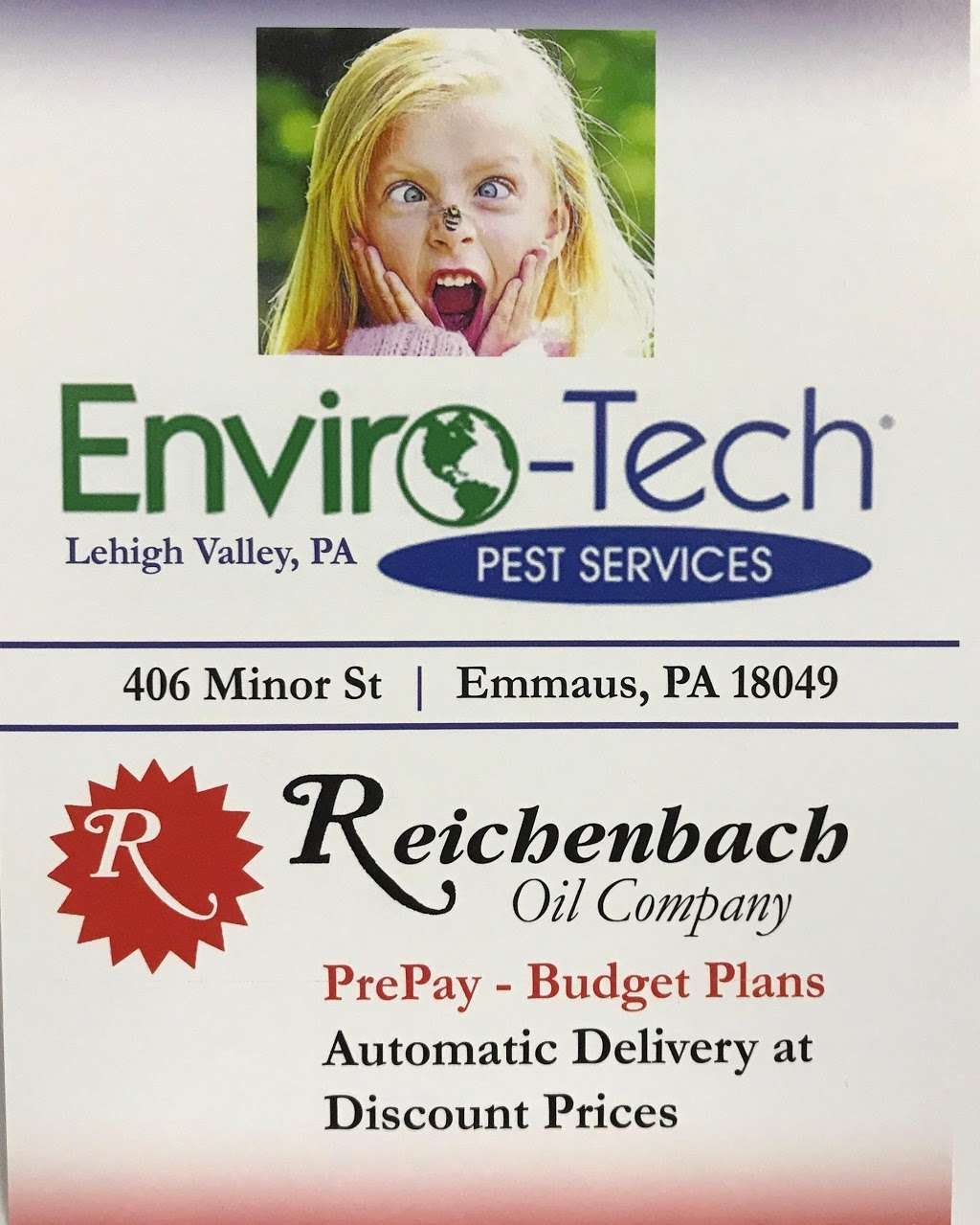 Envirotech Pest Services | 406 Minor St, Emmaus, PA 18049, USA | Phone: (610) 928-1557