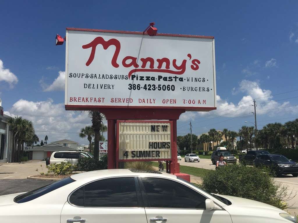 Mannys Pizza Beachside | 3318 S Atlantic Ave, New Smyrna Beach, FL 32169, USA | Phone: (386) 423-5060