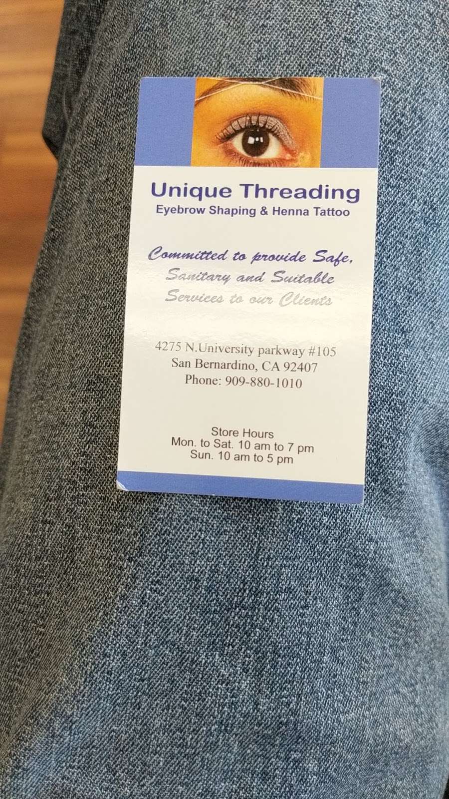 Unique Threading Salon | 4275 University Pkwy, San Bernardino, CA 92407, USA | Phone: (909) 880-1010