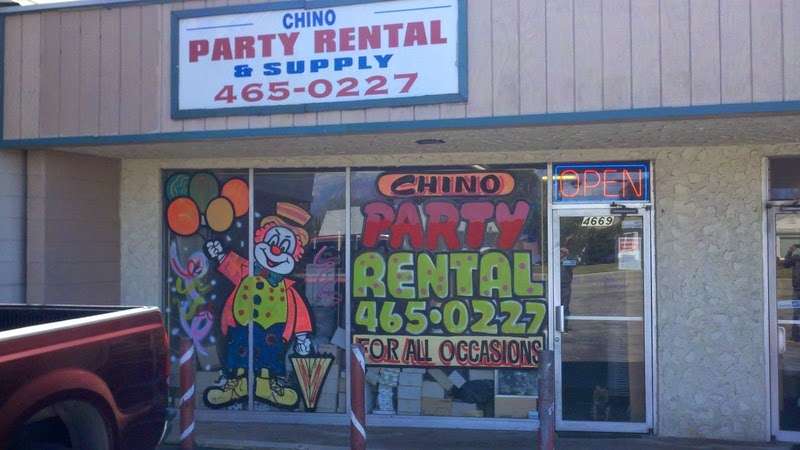 Chino Party Rentals | 4669 Riverside Dr, Chino, CA 91710, USA | Phone: (909) 465-0227