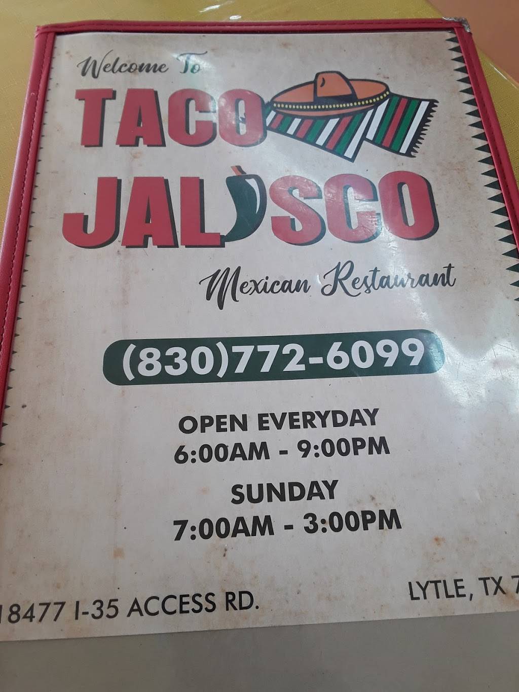 Taco jalisco | 18477 Interstate 35 Access Rd, Lytle, TX 78052, USA | Phone: (830) 772-6099