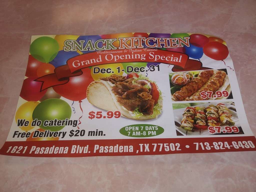 Snack Kitchen | 1621 Pasadena Blvd, Pasadena, TX 77502, USA | Phone: (713) 824-6430