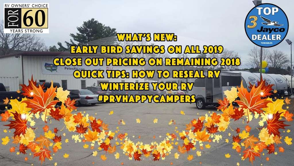 Petes RV Center - Massachusetts | 171 Washington St, Plainville, MA 02762 | Phone: (833) 823-6293