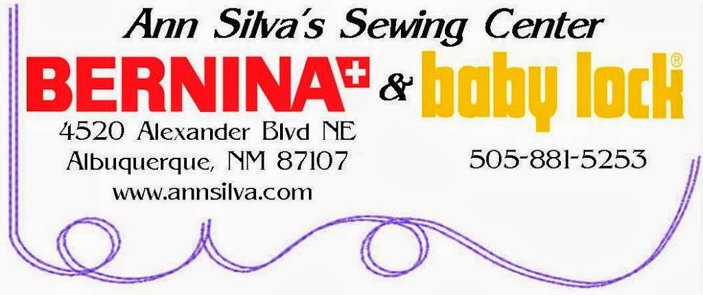 Ann Silvas Bernina Baby Lock Sewing Center, Inc. | 4520 Alexander Blvd NE b, Albuquerque, NM 87107, USA | Phone: (505) 881-5253