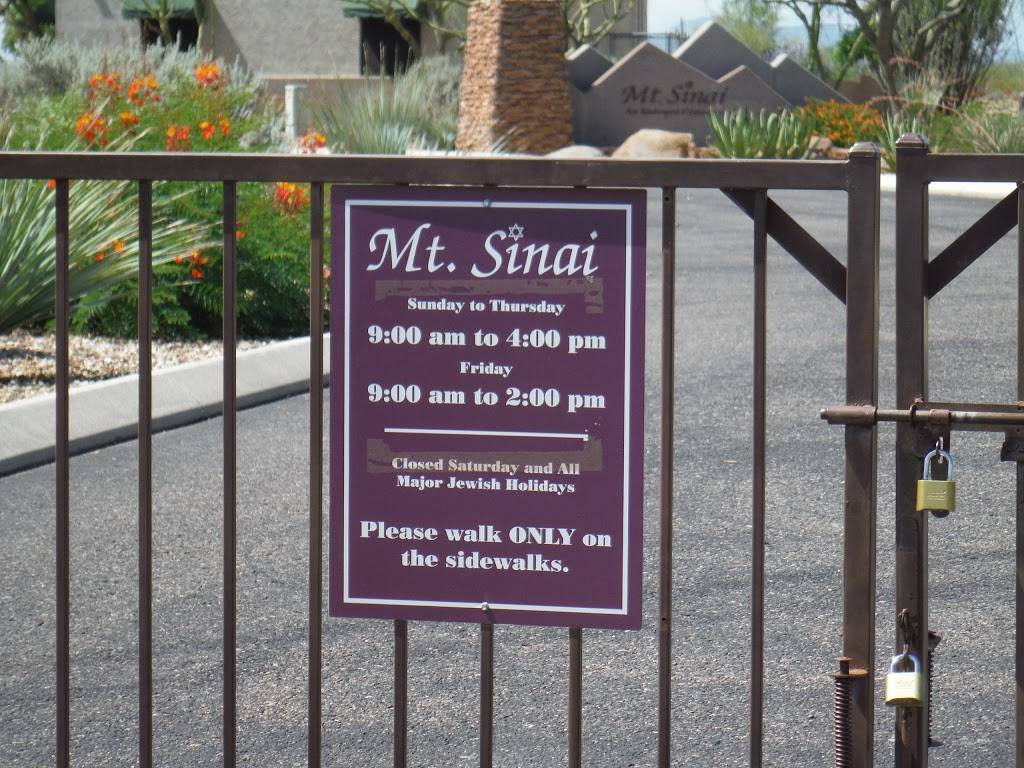 Mt Sinai Cemetery | 24210 N 68th St, Phoenix, AZ 85054 | Phone: (480) 585-6060