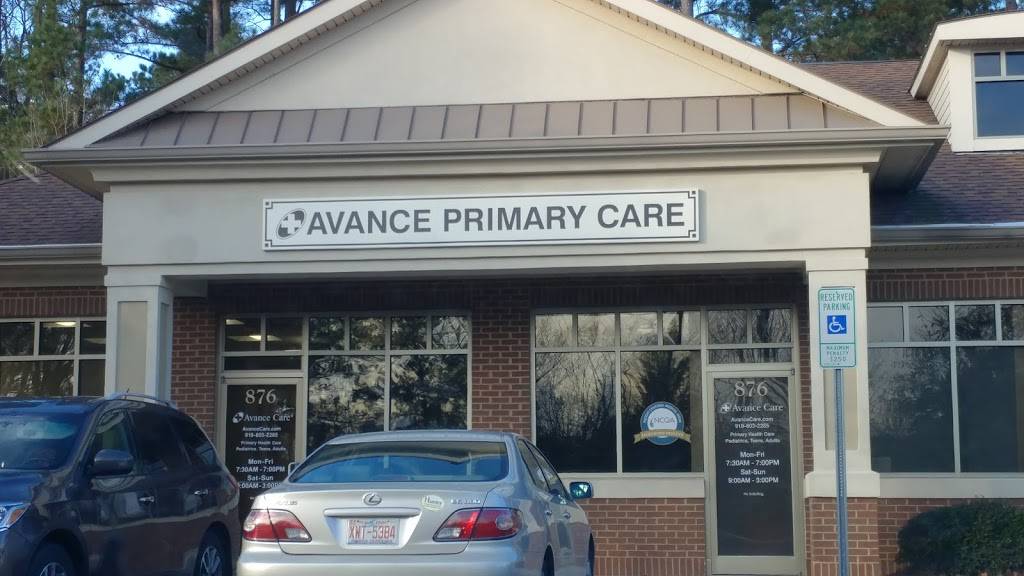 Avance Primary Care - Garner | 876 Timber Dr, Garner, NC 27529, USA | Phone: (919) 803-2285