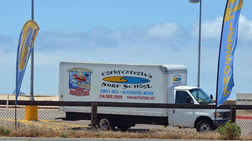 Corky Carrolls Surf School & Beach Adventures | Lifeguard Tower, 18 CA-1, Huntington Beach, CA 92648, USA | Phone: (714) 969-3959