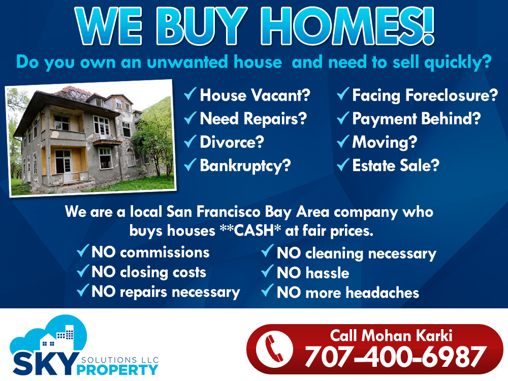 Sky Property Solutions LLC | 626 Military E, Benicia, CA 94510 | Phone: (707) 400-6987