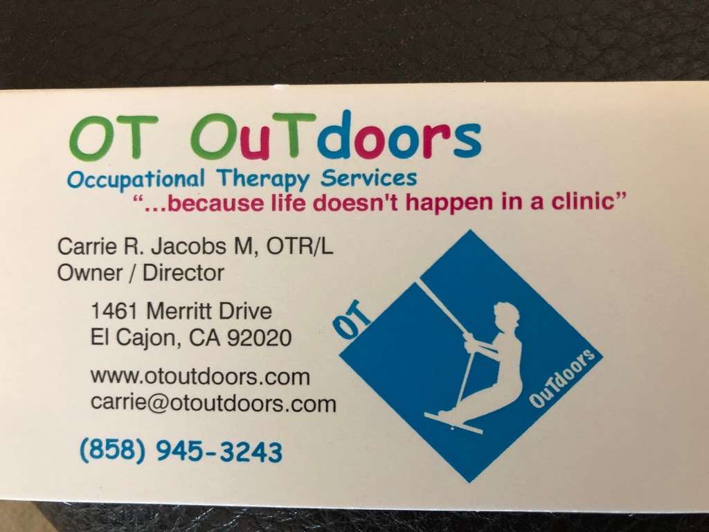 OT OuTdoors Pediatric Occupational Therapy | 1461 Merritt Dr, El Cajon, CA 92020, USA | Phone: (858) 945-3243