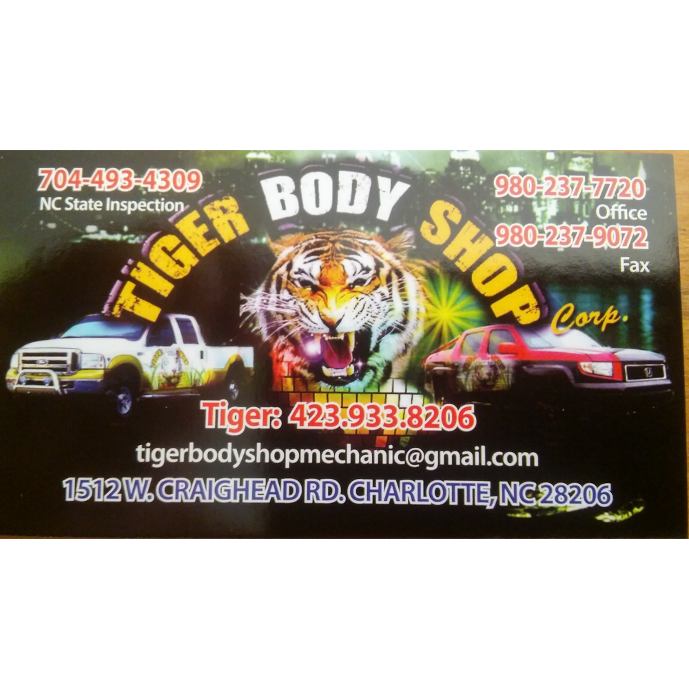 Tiger Body Shop | 1512 W Craighead Rd, Charlotte, NC 28206, USA | Phone: (423) 933-8206