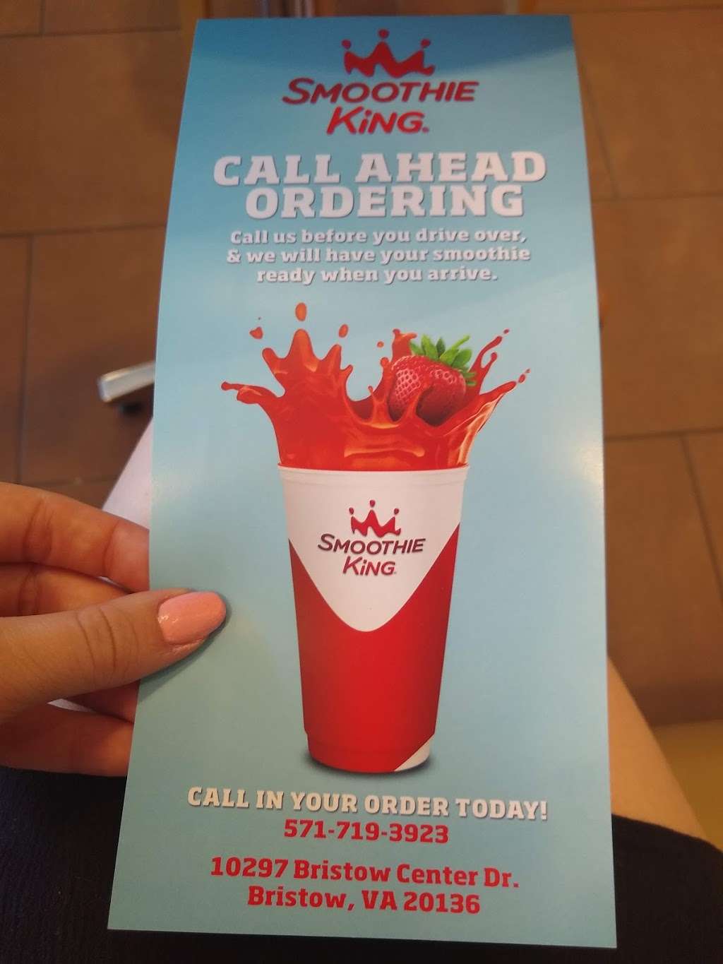 Smoothie King | 10297 Bristow Center Dr, Bristow, VA 20136, USA | Phone: (571) 719-3923