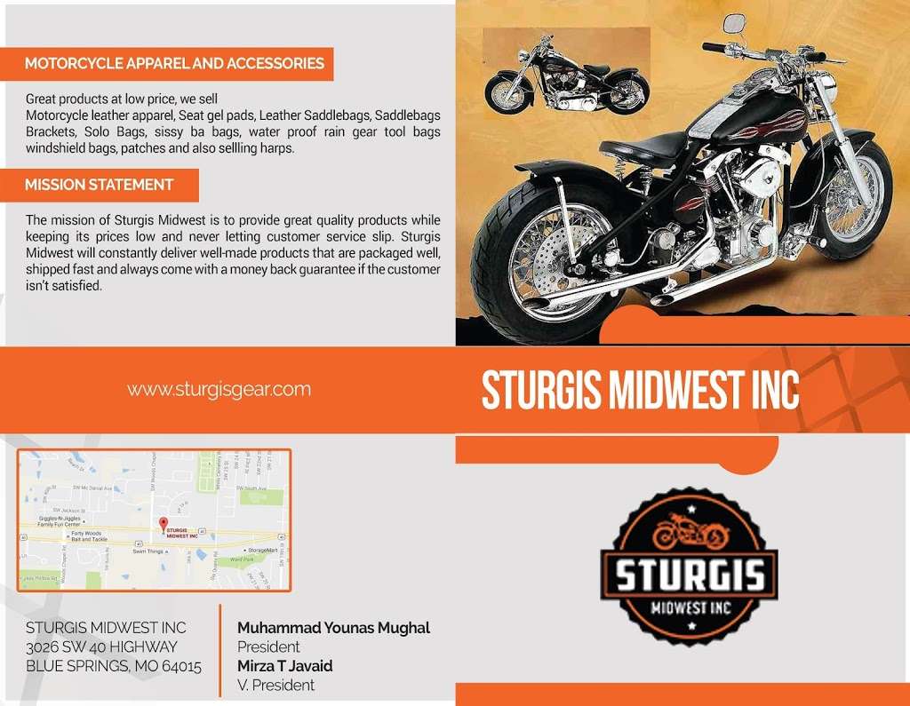 STURGIS MIDWEST INC | 3026 US-40, Blue Springs, MO 64015, USA | Phone: (816) 622-8404