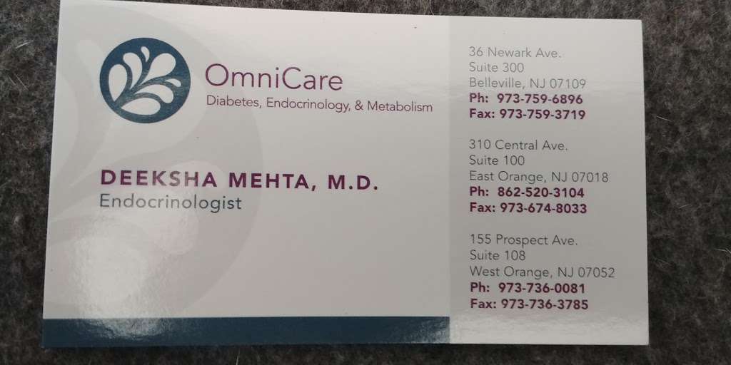 Dr. Deeksha Mehta, MD | 155 Prospect Ave suite 108, West Orange, NJ 07052 | Phone: (973) 736-0081