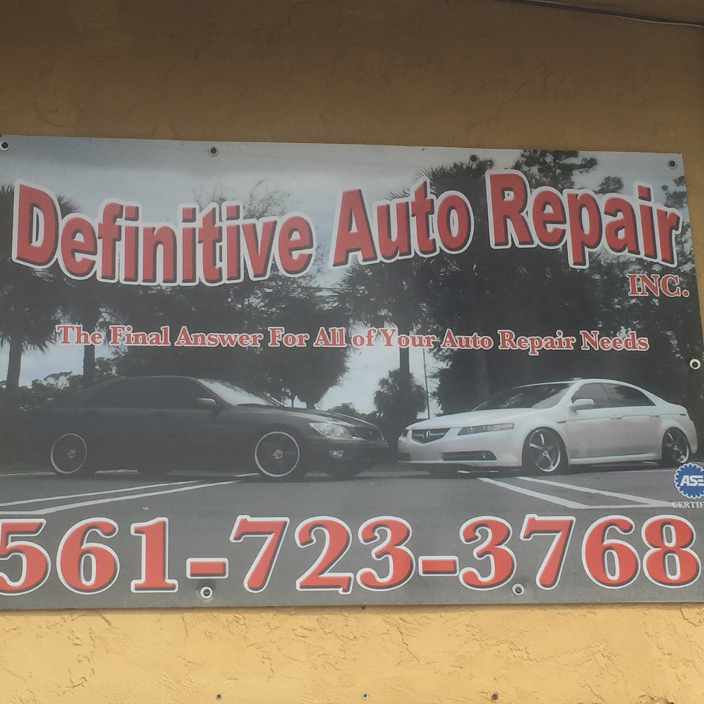 Definitive Auto Repair | 7670 Hooper Rd #14, West Palm Beach, FL 33411, USA | Phone: (561) 767-4188