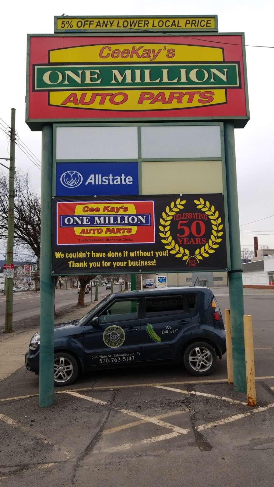 Cee-Kays One Million Auto Parts Inc | 355 Market St, Kingston, PA 18704, USA | Phone: (570) 288-7278