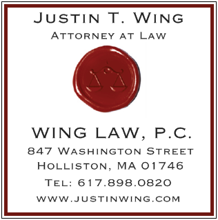 Justin Wing | Wing Law, P.C. | 847 Washington St, Holliston, MA 01746, USA | Phone: (617) 898-0820