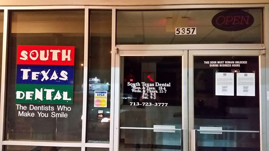 South Texas Dental | 5357 W Bellfort Ave, Houston, TX 77035, USA | Phone: (713) 723-3777