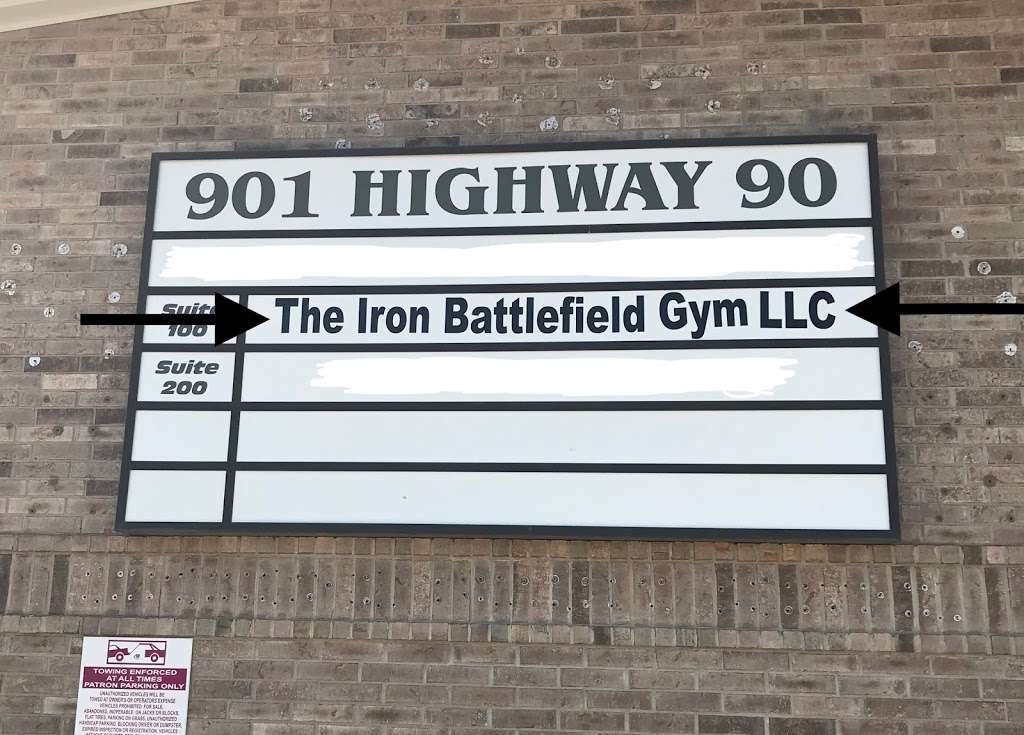 The Iron Battlefield Gym LLC | 901 E US-90 ALT Suite 100, Richmond, TX 77406, USA | Phone: (281) 762-2821