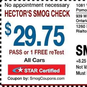 Hectors Smog Check | 1260 N Fitzgerald Ave #100, Rialto, CA 92376, USA | Phone: (909) 873-2873