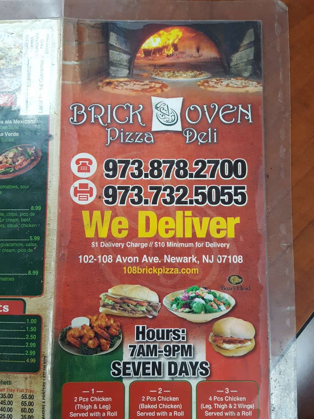 Brick Oven Pizza | 108 Avon Ave, Newark, NJ 07108, USA | Phone: (973) 878-2700