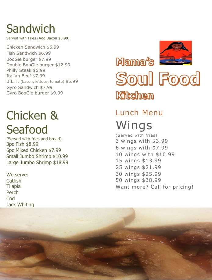 Mama’s Soul Food Kitchen | 2105 22nd Ave, Kenosha, WI 53140, USA | Phone: (262) 764-4078