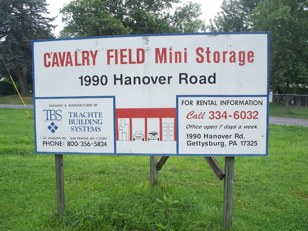 Cavalry Field Mini Storage | 1990 Hanover Rd, Gettysburg, PA 17325, USA | Phone: (717) 334-6032