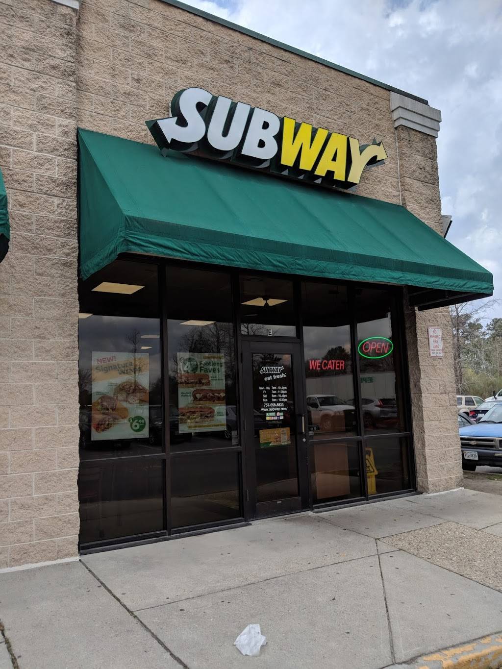 Subway | 2808 Yadkin Rd, Chesapeake, VA 23323, USA | Phone: (757) 558-8833