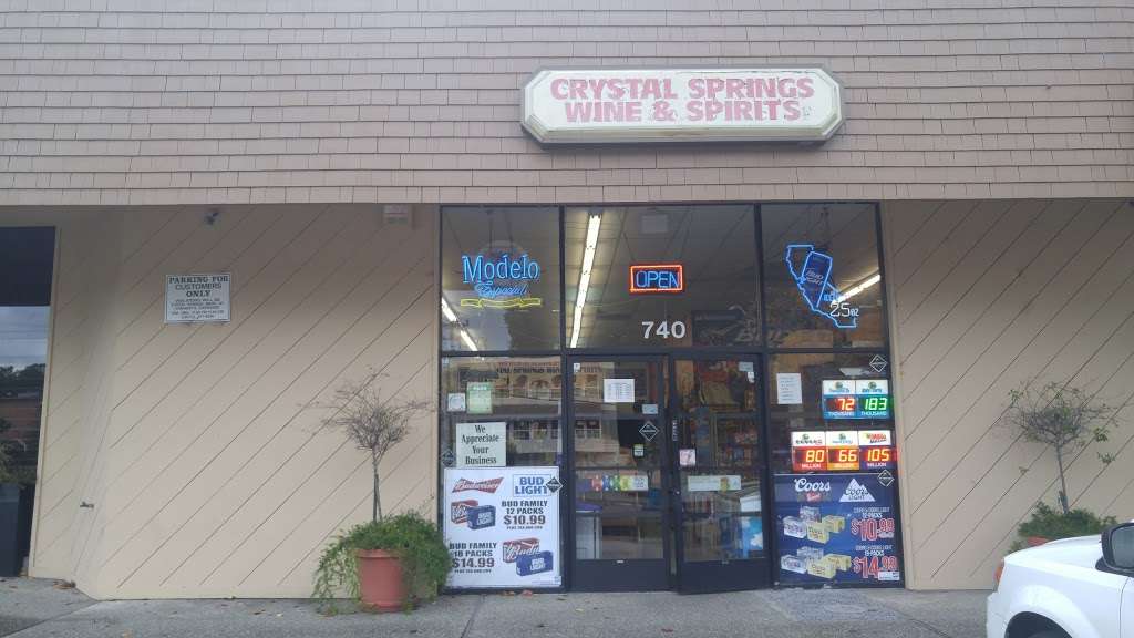 Crystal Spring Wine & Spirits | 740 Polhemus Rd, San Mateo, CA 94402, USA | Phone: (650) 341-5631