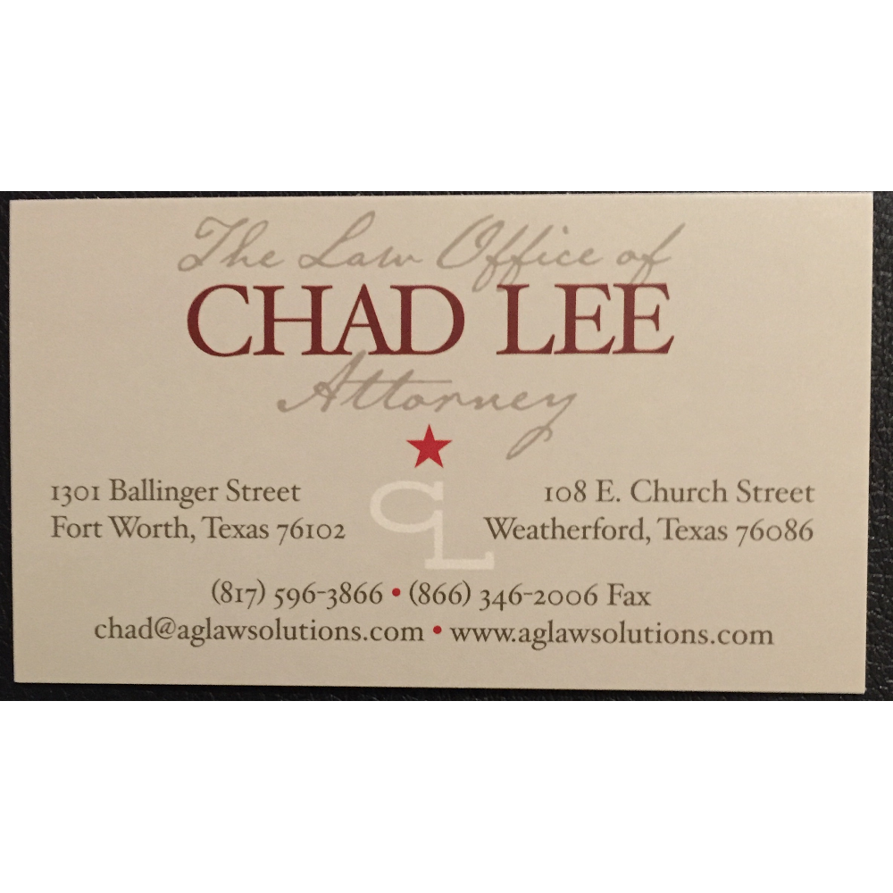 Chad Lee Attorney at Law | 1301 Ballinger St, Fort Worth, TX 76102, USA | Phone: (817) 596-3866