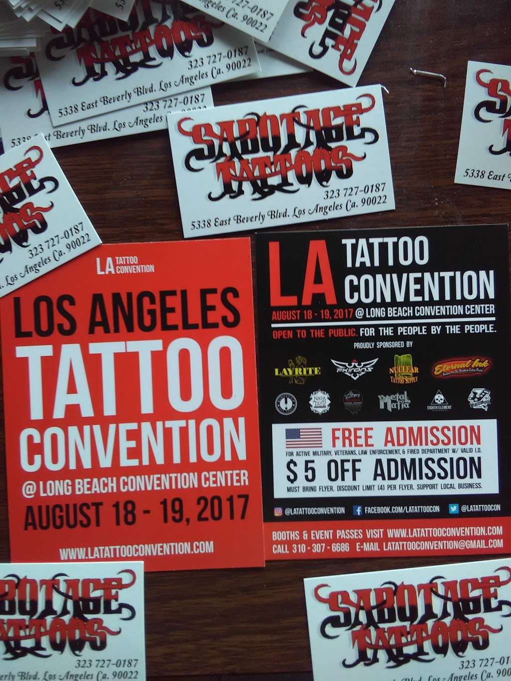 Sabotage Tattoos - Santos East LA | 2104, 5338 E Beverly Blvd, East Los Angeles, CA 90022 | Phone: (323) 727-0187